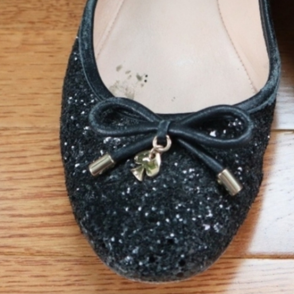 Worn Kate Spade Willa Glitter Flats 9